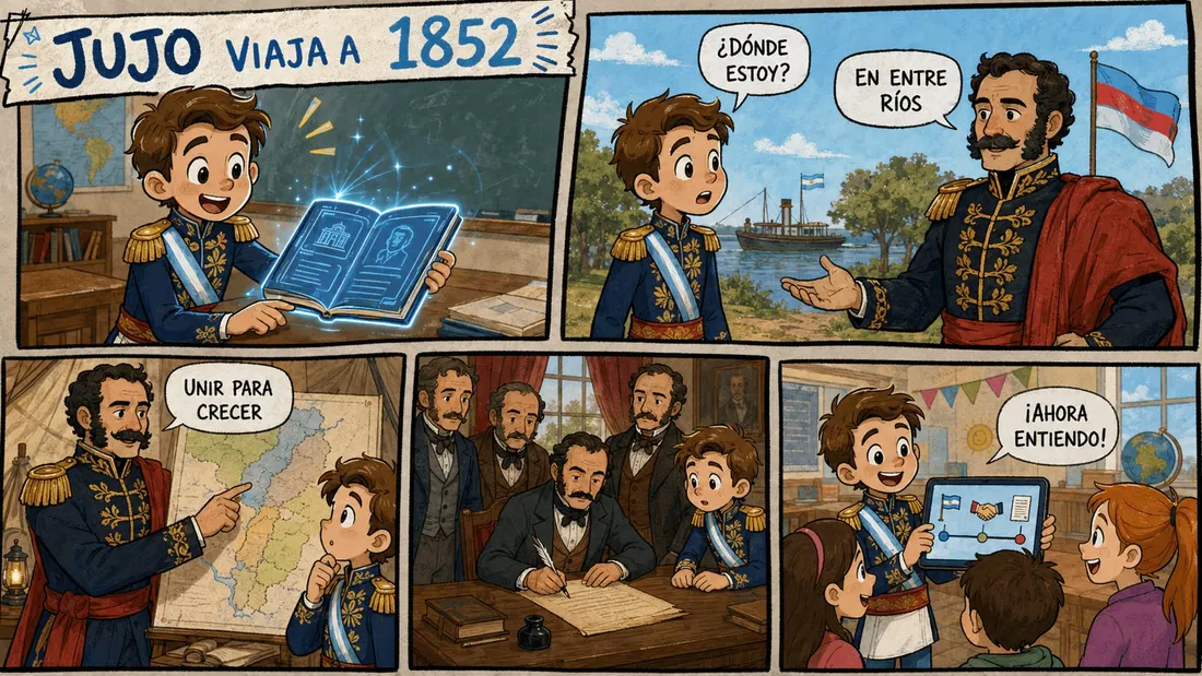 Historieta: Jujo viaja a 1852